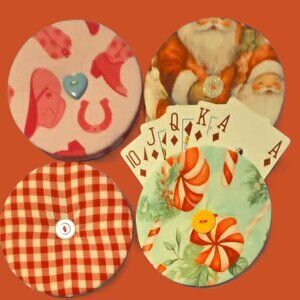 Playing Card holder / Pink Cowgirl